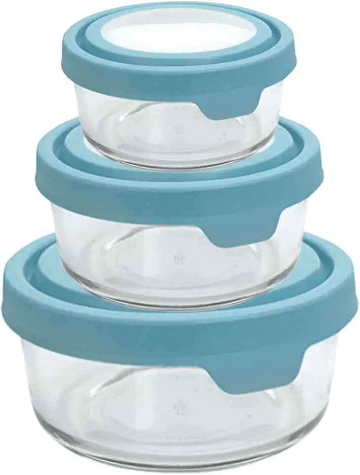 Anchor Hocking TrueSeal Round Glass Food Storage Containers with Airtight Lids: Hero Images