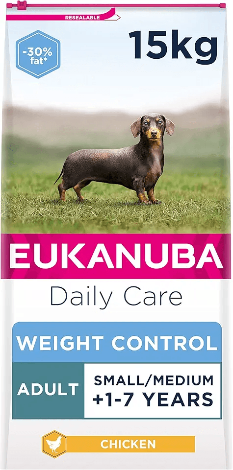 Eukanuba Weight Control Low Fat Complete Dry Dog Food for Adult Small and Medium Breeds…: Hero Images