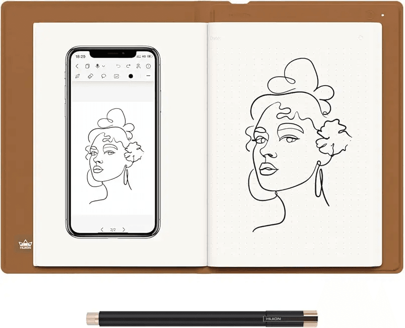 HUION Note Smart Notebook Writing Pad Digital Notepad Bluetooth 5.0 with 8192 Pressure…: Hero Images