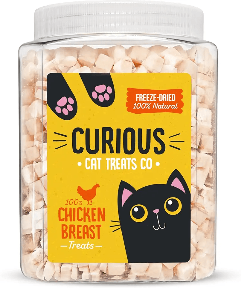 1 lb Freeze Dried Chicken Breast Cat Treats 100% Natural Chicken Nibbles Allergen-Free &…: Hero Images