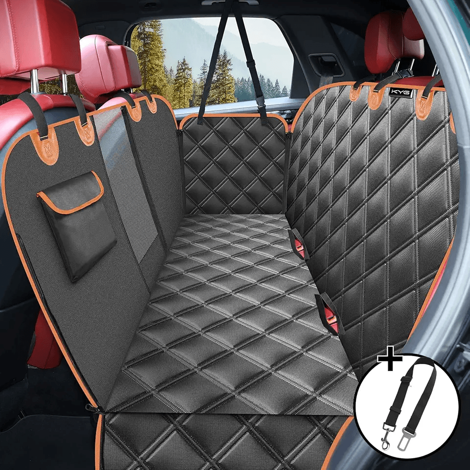 KYG Dog Hammock for Car Back Seats with Side Protection and Mesh Visual Window: Hero Images