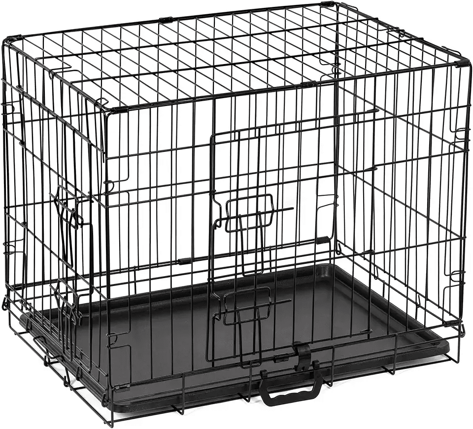 Dog Crate Small Size Dog Puppy Pet Cage with 2 Doors (Front & Side): Hero Images