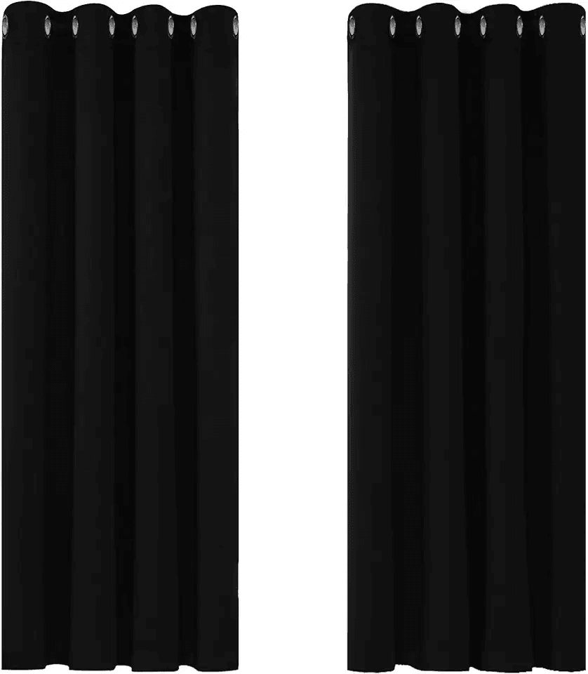 Deconovo Blackout Curtains Bedroom Super Soft Thermal Insulated Eyelet Blackout Curtains…: Hero Images
