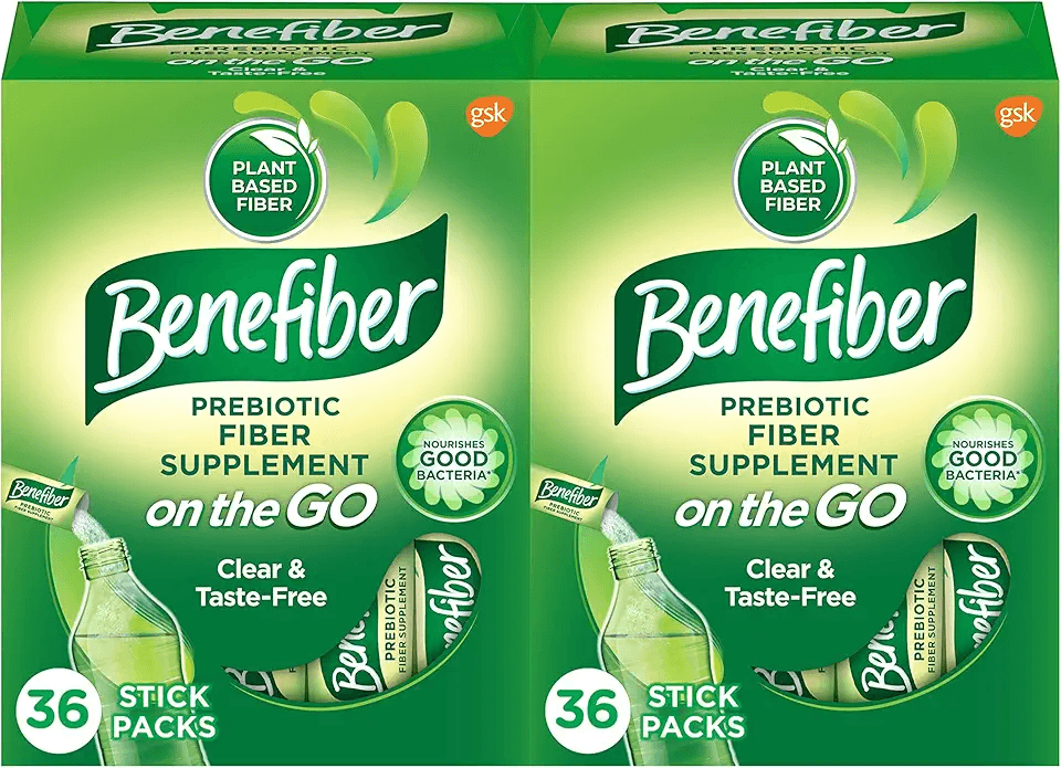 Benefiber On The Go Prebiotic Fiber Supplement Powder for Digestive Health: Hero Images
