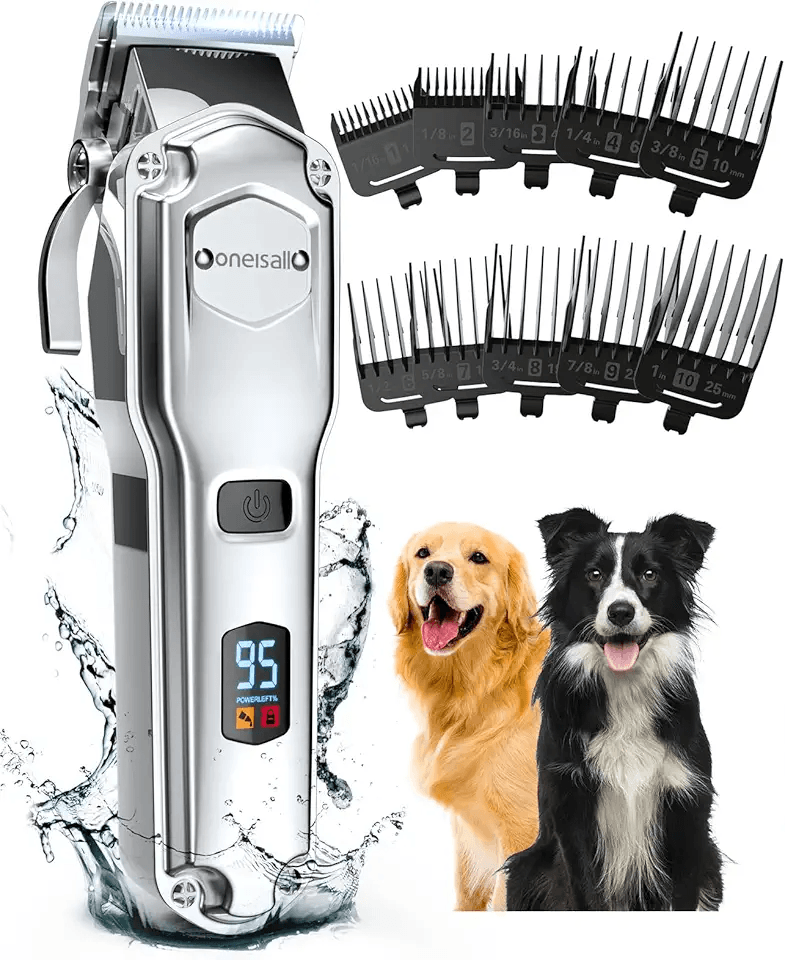 oneisall Dog Clippers for Grooming for Thick Heavy Coats/Low Noise Rechargeable Cordless…: Hero Images