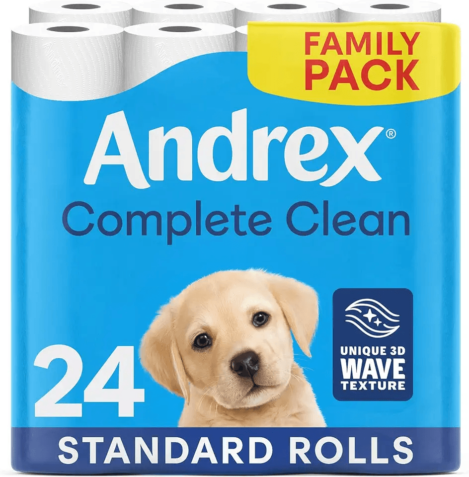 Andrex Complete Clean Toilet Roll 24 Rolls (Previously Andrex Classic Clean Toilet…: Hero Images