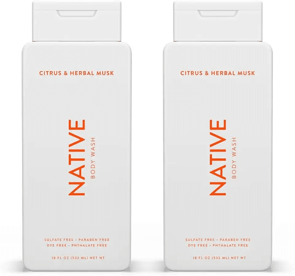Native Body Wash Contains Naturally Derived Ingredients: Hero Images