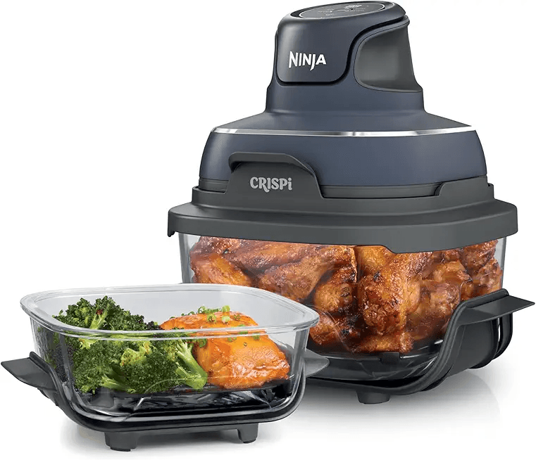Ninja Crispi 4-in-1 Portable Glass Air Fryer Cooking System: Hero Images