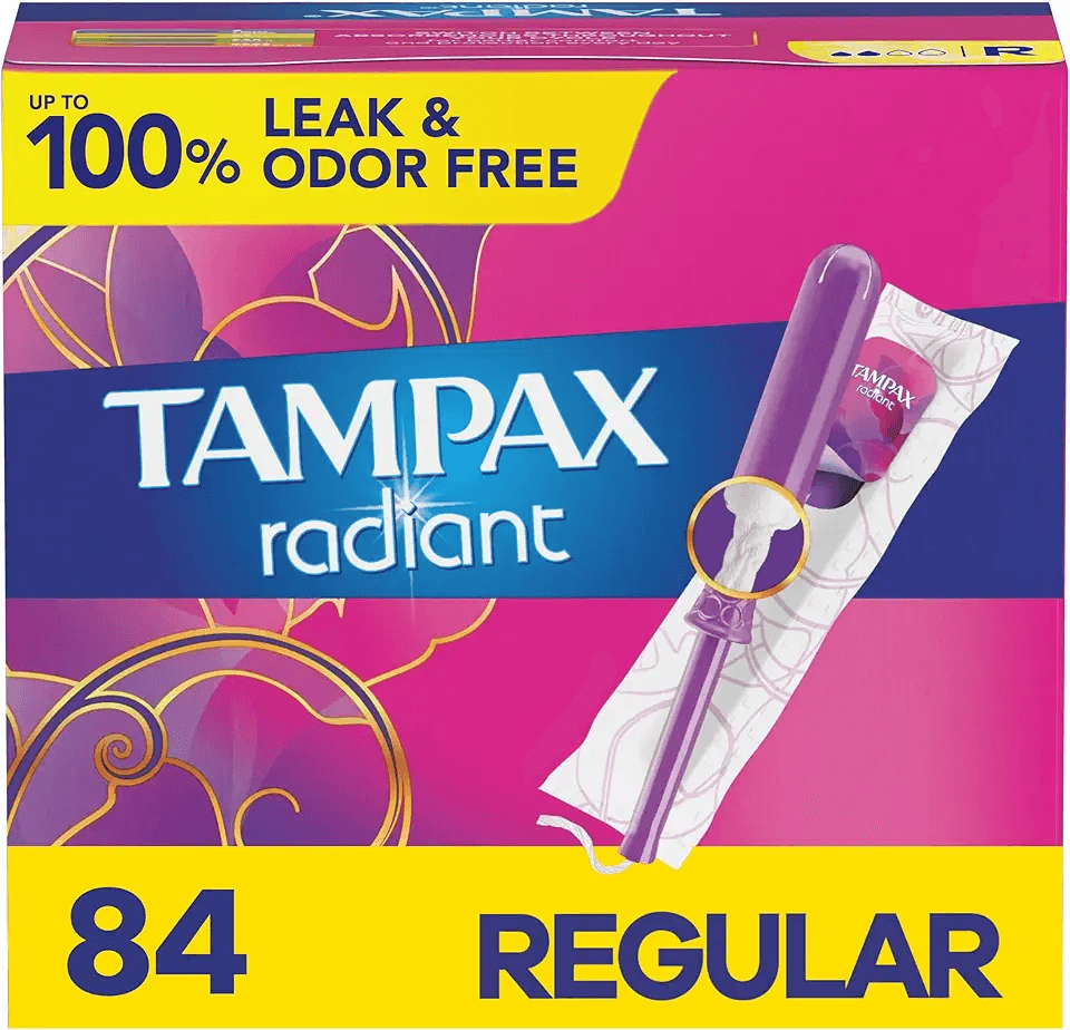 Tampax Radiant Tampons: Hero Images