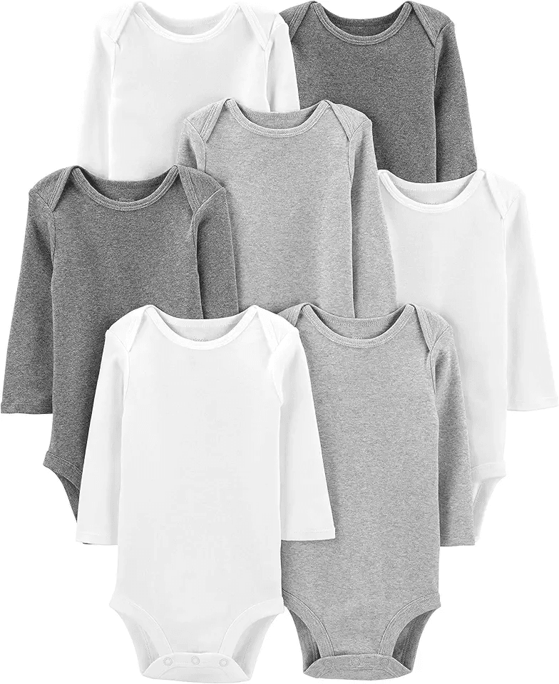 Simple Joys by Carter's unisex-baby 7-pack Long Sleeve Bodysuit: Hero Images