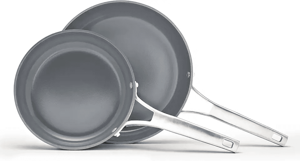 Calphalon® Premier Ceramic Nonstick 8" and 10" Frying Pan Set: Hero Images