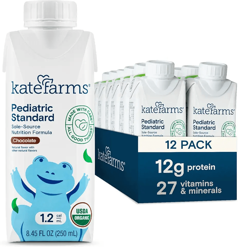 KATE FARMS Organic Pediatric 1.2 High Calorie Chocolate Nutrition Shake: Hero Images