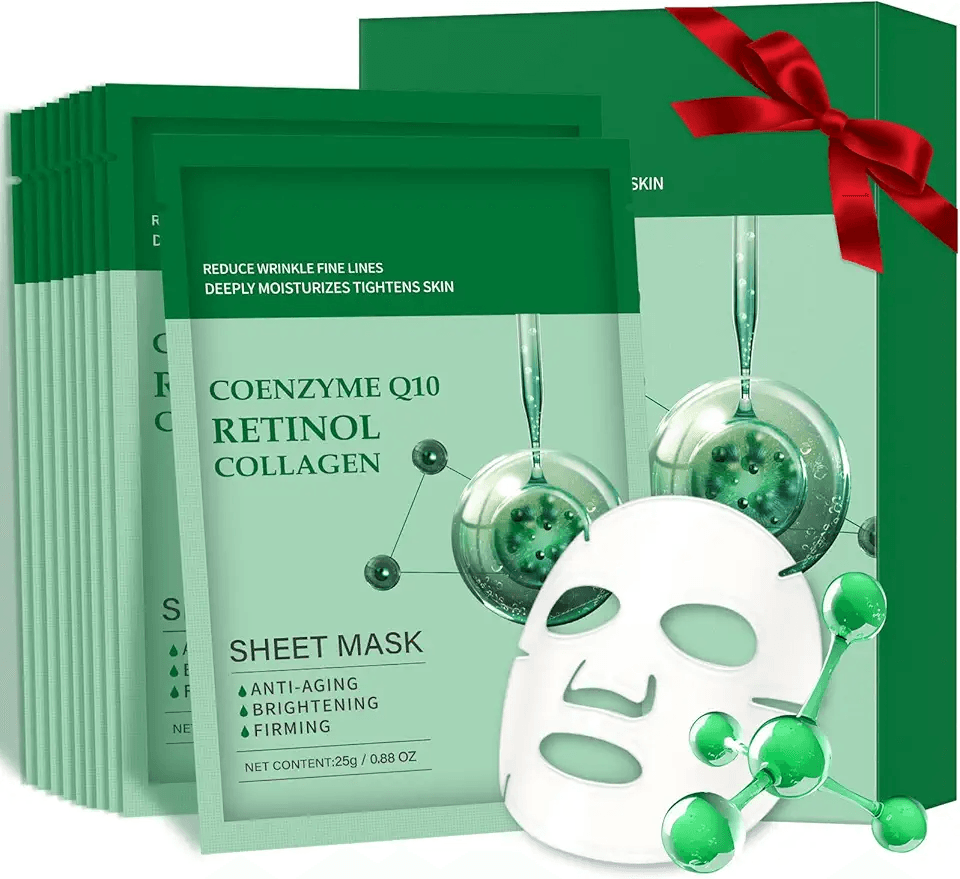 Pack of 10 Collagen Mask Face Masks Skincare: Hero Images
