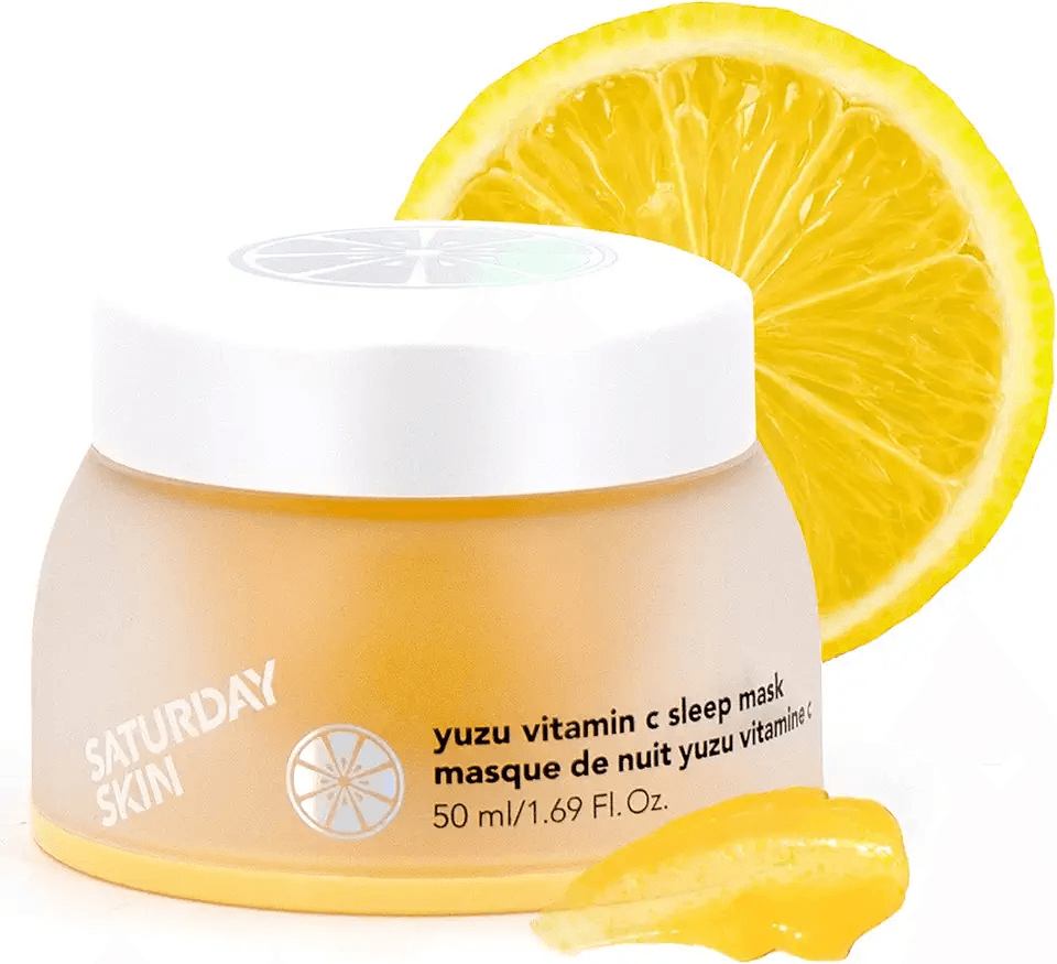 Saturday Skin Yuzu Vitamin C Sleep Overnight Face Mask Skin Care Retinol Niacinamide…: Hero Images