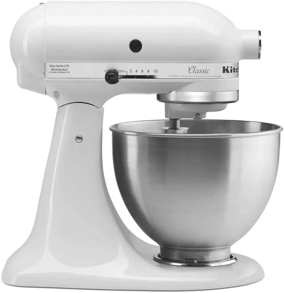 KitchenAid Classic Series 4.5 Quart Tilt-Head Stand Mixer K45SS: Hero Images