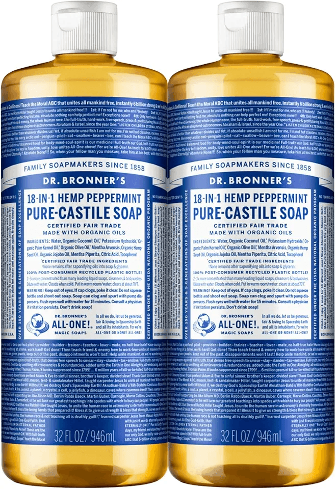 Dr. Bronner's Pure-Castile Magic Liquid Soap Made with Organic Oils Soap Liquid for Body: Hero Images