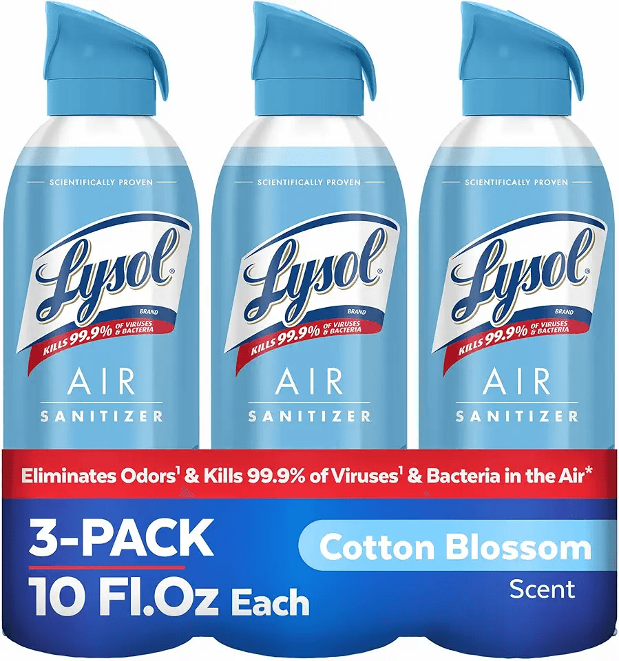 Lysol Air Sanitizer Spray + Odor Eliminator for Home & Office: Hero Images