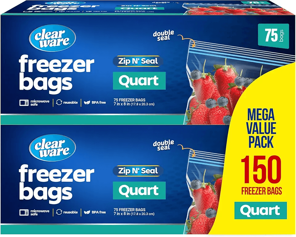 Quart Freezer Bags: Hero Images