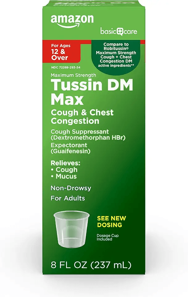 Amazon Basic Care Tussin DM MAX: Hero Images