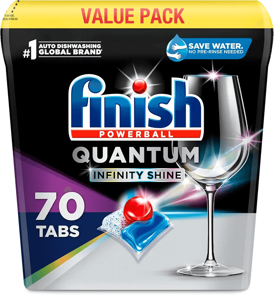 Finish Quantum Infinity Shine Dishwasher Pods: Hero Images