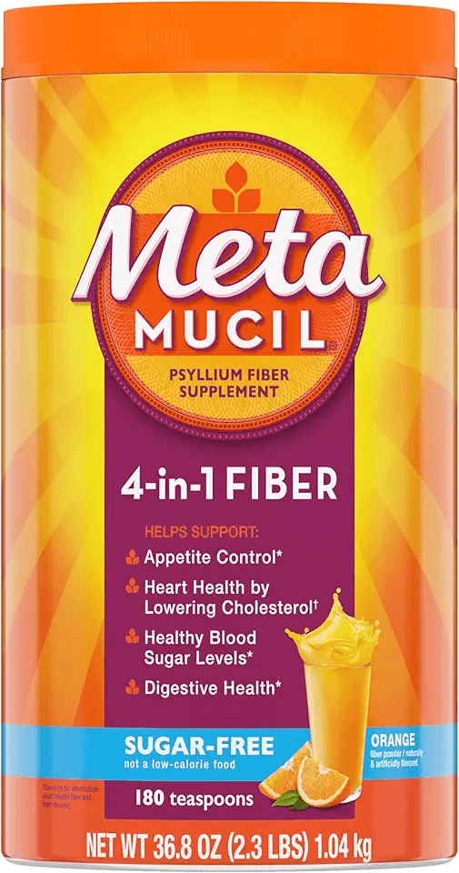 Metamucil 4 in 1 Daily Fiber Supplement Powder: Hero Images