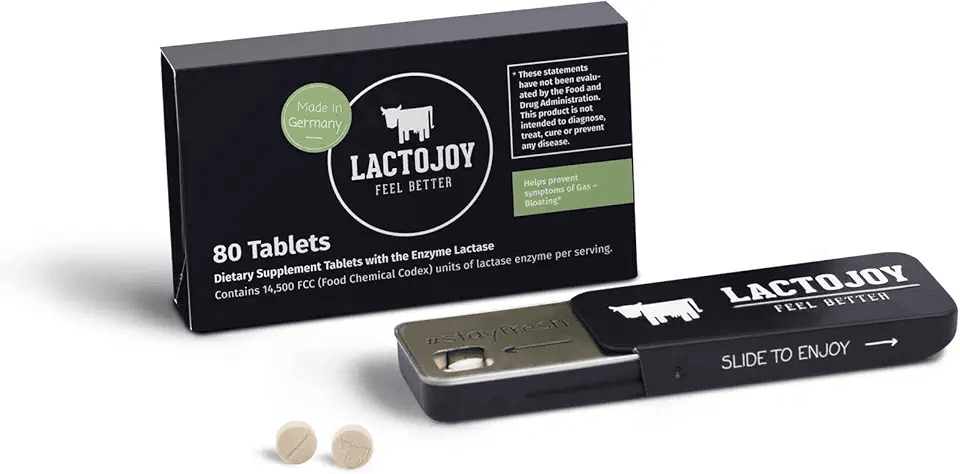 LactoJoy Lactase Pills I 80 Pieces I Powerful Lactase Enzymes for Lactose Intolerance I…: Hero Images