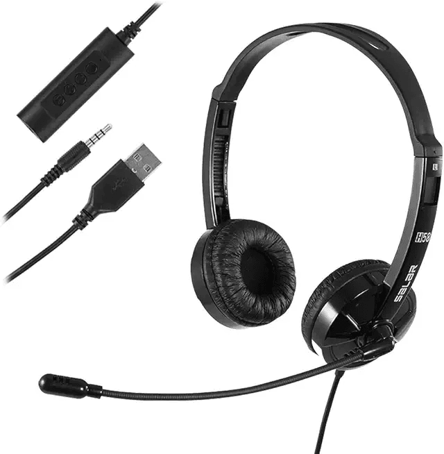 USB Headset with Microphone Noise Cancelling & Audio Controls: Hero Images