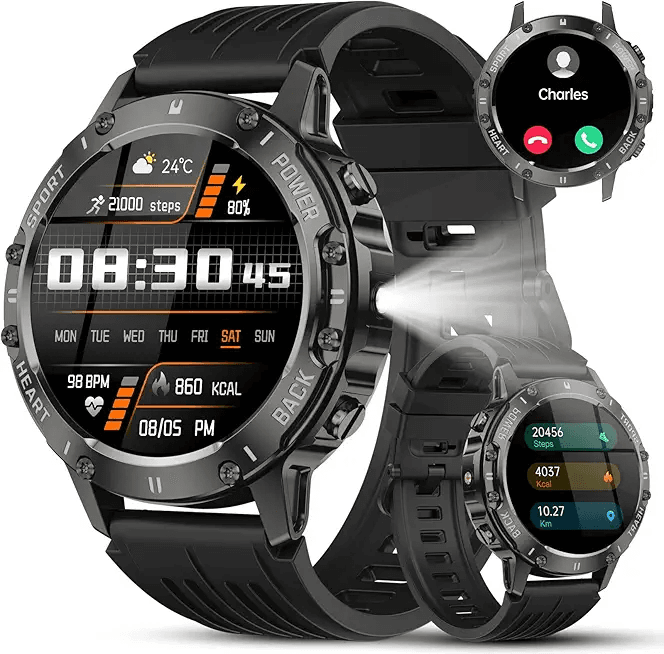 Military Smart Watch for Men Answer/Make Calls: Hero Images