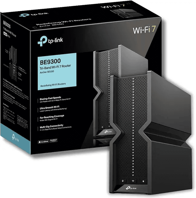 TP-Link Archer BE550 Tri-Band BE9300 WiFi 7 Router: Hero Images
