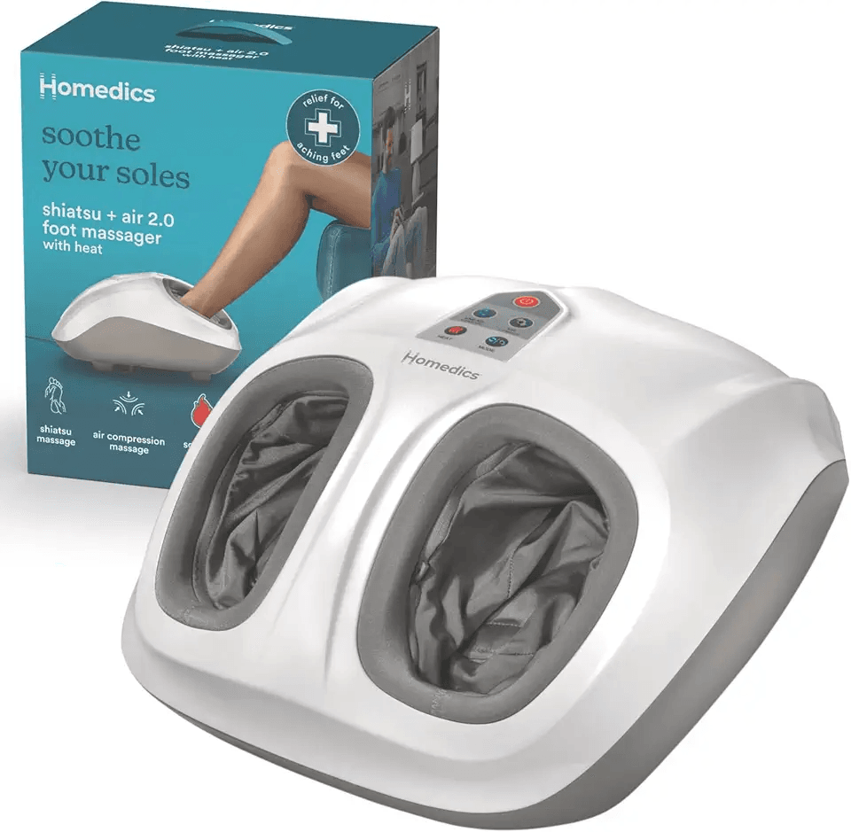 Homedics Shiatsu Air 2.0 Foot Massager with Soothing Heat and Rhythmic Air Compression: Hero Images