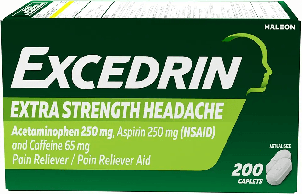Excedrin Extra Strength Pain Relief Caplets for Headache Relief: Hero Images