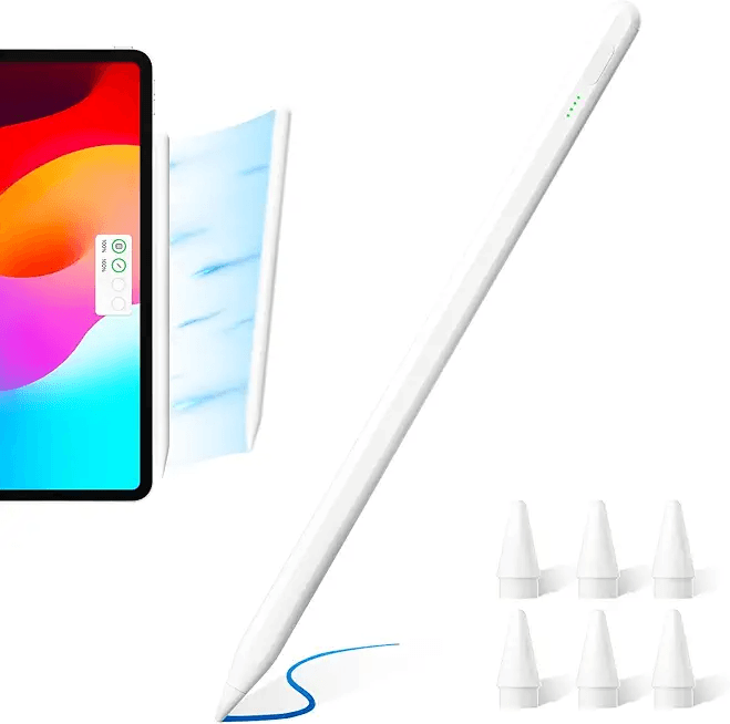 Stylus Pen for iPad (2018-2025) with Tilt & Pressure Sensitivity: Hero Images