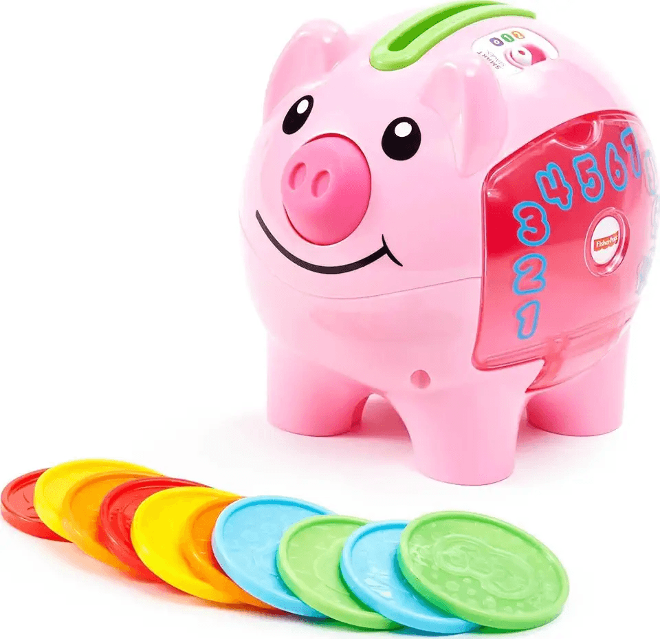 Fisher-Price Baby & Toddler Toy Laugh & Learn Smart Stages Piggy Bank with Educational…: Hero Images