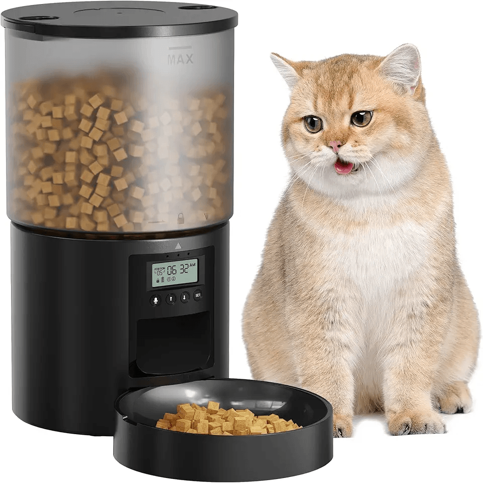 Automatic Cat Feeder Cat Food Dispenser with Programmable Timer: 4L Intelligent Cat…: Hero Images