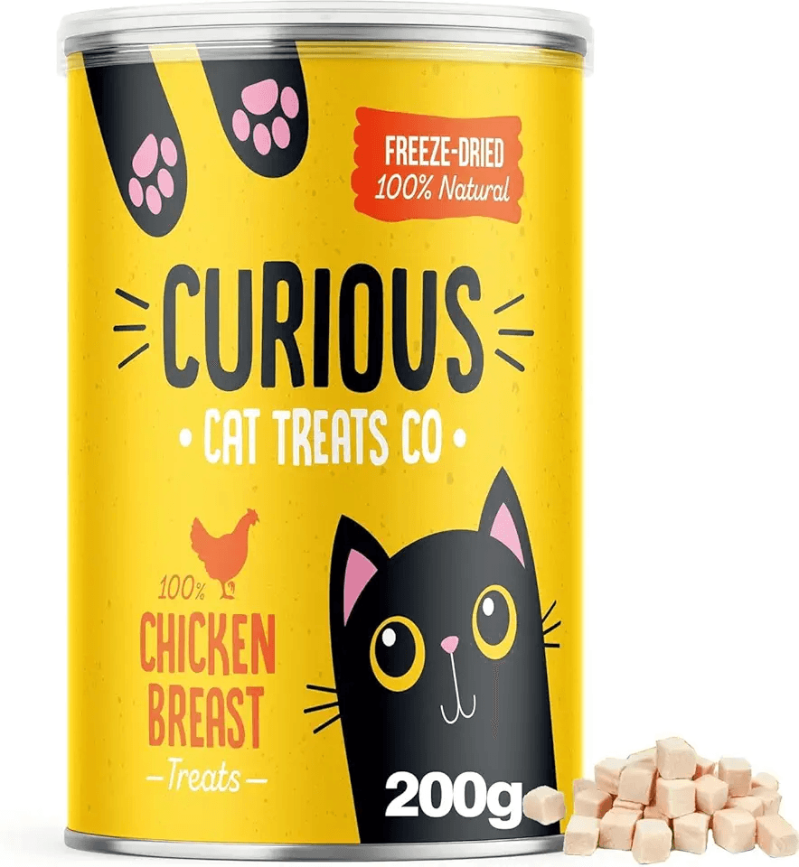 200g Freeze Dried Chicken Cat Treats 100% Natural Chicken Breast Nibbles Allergen-Free &…: Hero Images