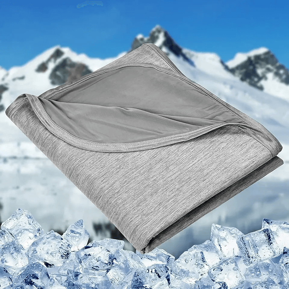HOMFINE Cooling Blanket for Night Sweats Cool Throw Blanket with Japanese Q-max>0.45…: Hero Images