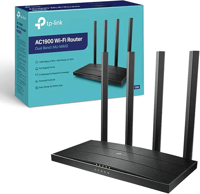 TP-Link Archer C80 AC1900 MU-MIMO Dual Band Wireless Gaming Router: Hero Images