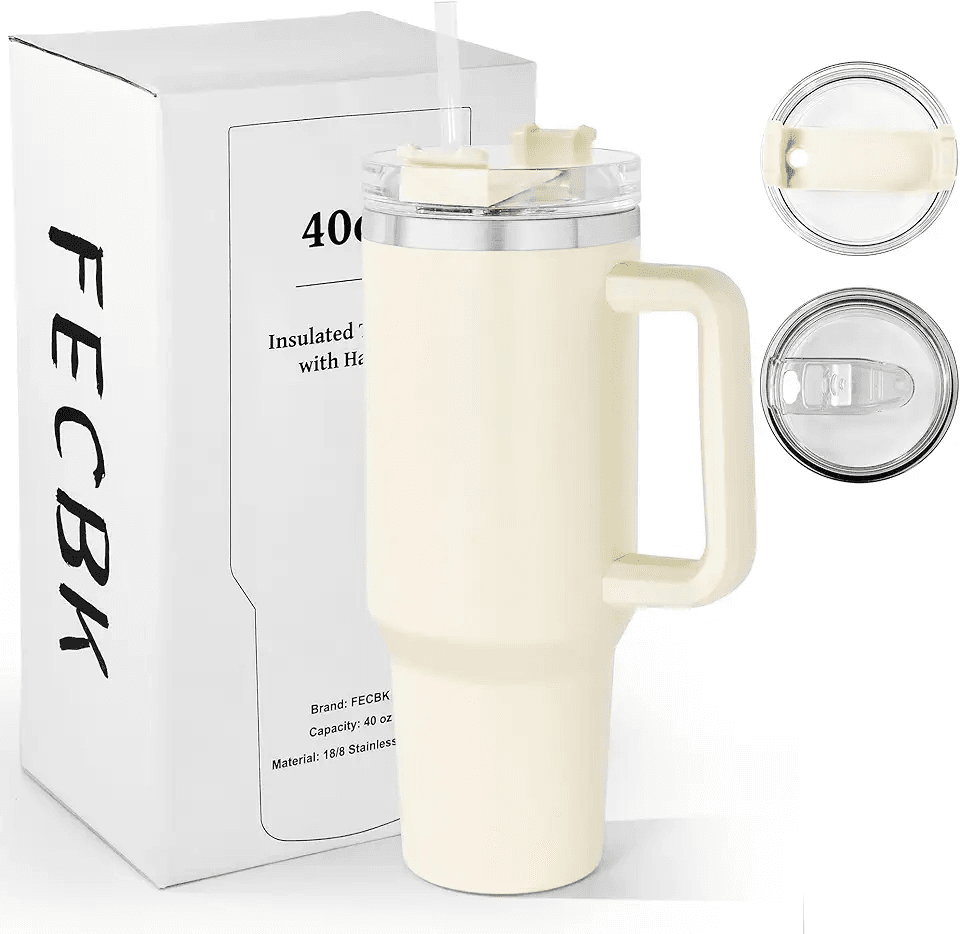 FECBK 40oz Tumbler with Straw and Lid 1.2L: Hero Images