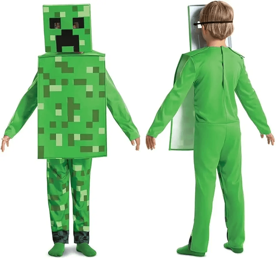 Disguise Minecraft Creeper Costume for Kids: Hero Images