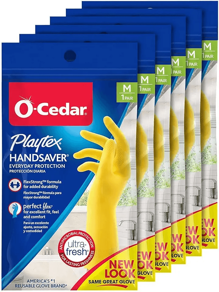 Playtex Handsaver Reusable Rubber Gloves (Medium: Hero Images