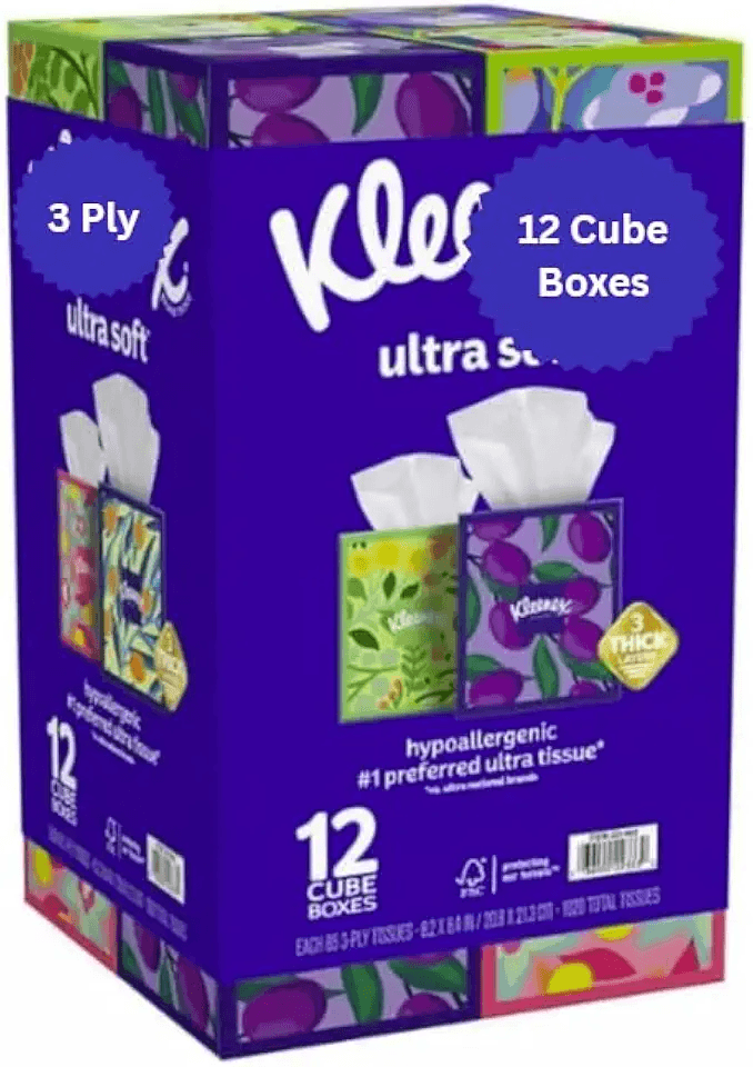 Ultra Soft 3-Ply Facial Tissues by Klensex: Hero Images