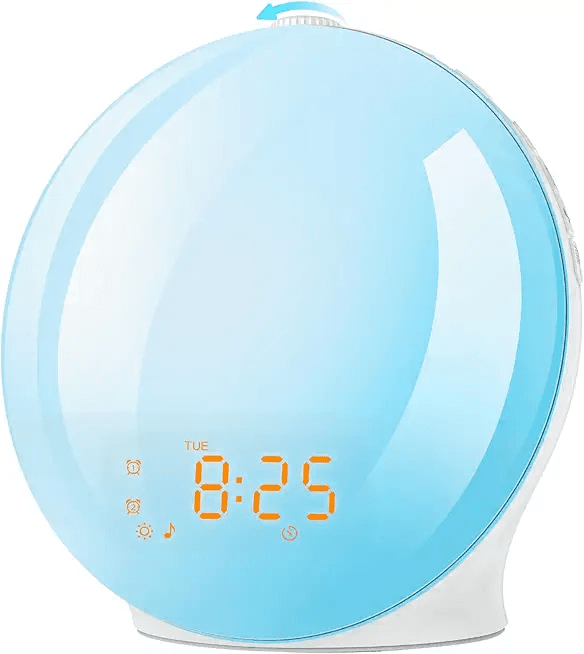 Alarm Clock Wake Up Light with Sunrise/Sunset Simulation Dual Alarms and Snooze Function: Hero Images