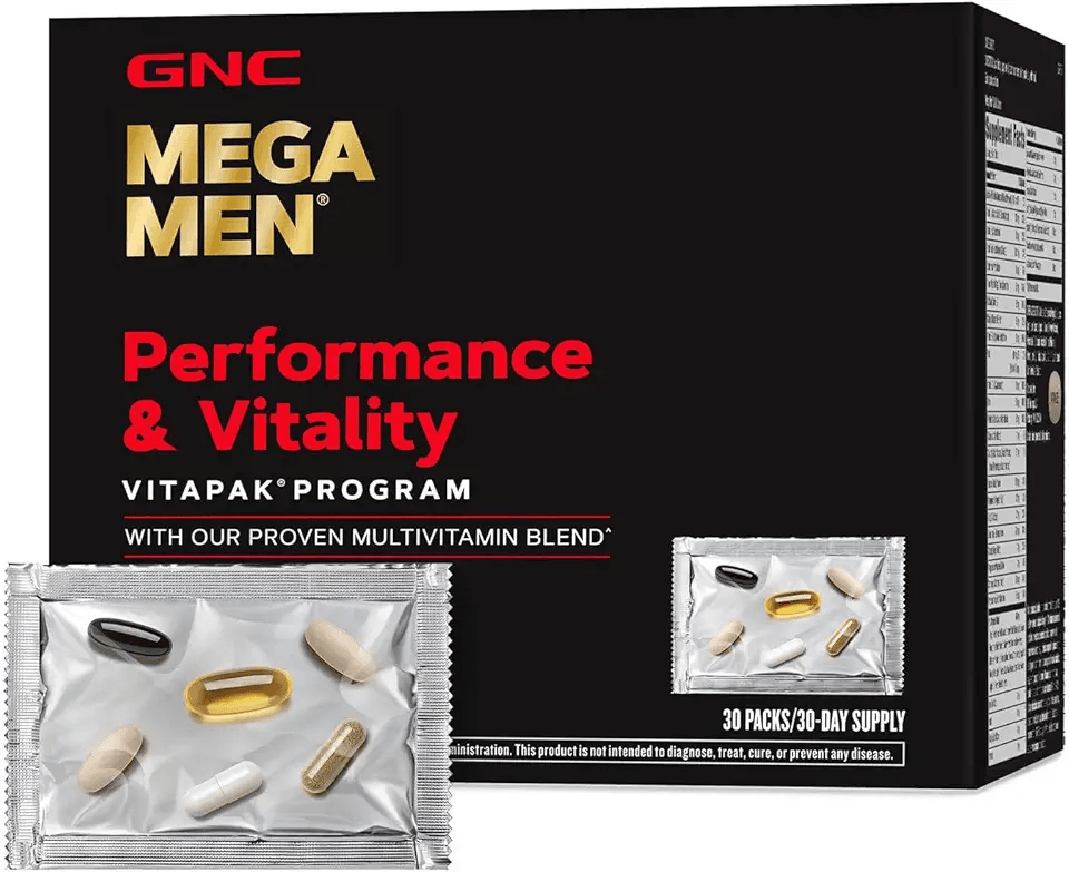 GNC Mega Men Performance and Vitality Vitapak Program: Hero Images