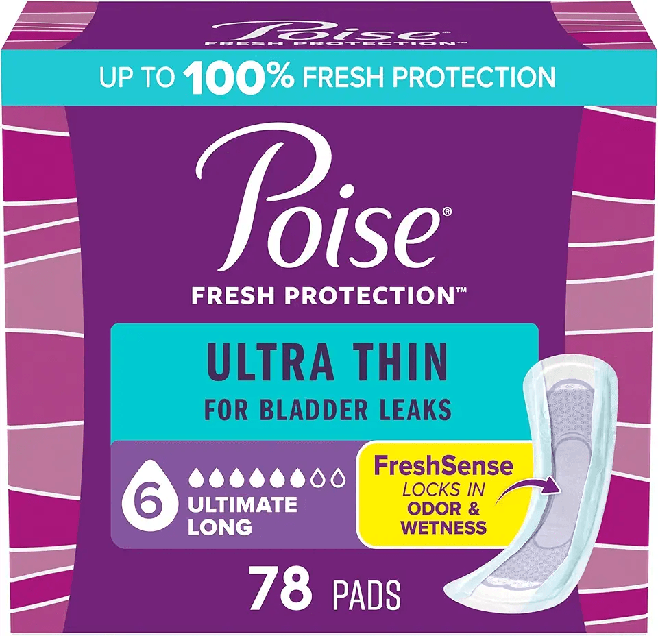 Poise Ultra Thin Incontinence Pads & Postpartum Pads for Bladder Leaks: Hero Images