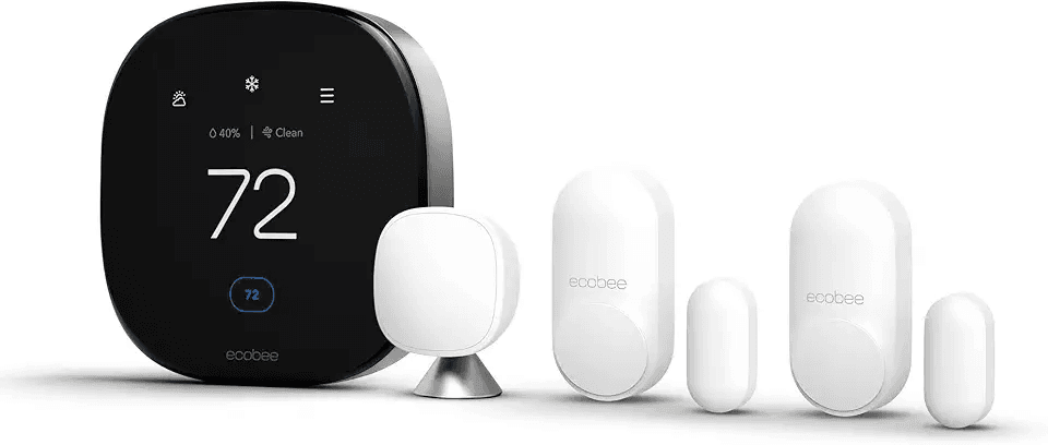 ecobee Smart Thermostat Premium with Siri and Alexa and Built in Air Quality Monitor and…: Hero Images