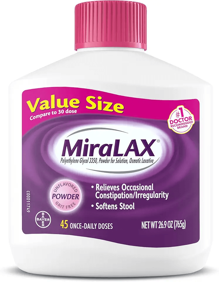 MiraLAX Gentle Constipation Relief Laxative Powder: Hero Images