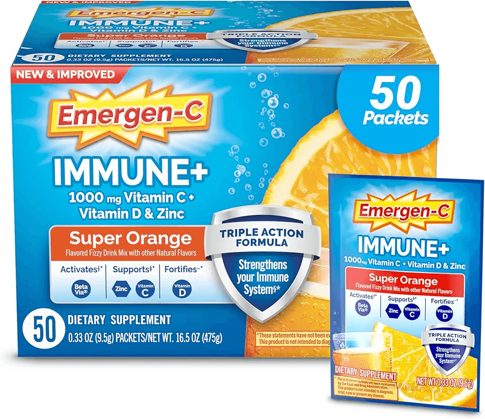 Emergen-C Immune+ Triple Action Immune Support Powder: Hero Images