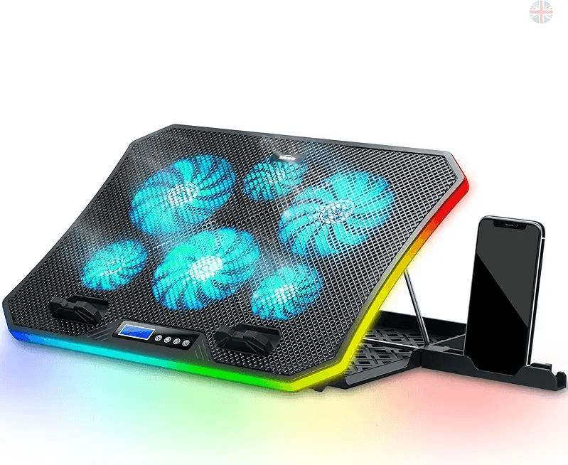 TopMate C12 Laptop Cooling Pad RGB Gaming Notebook Cooler for Desk and Lap Use: Hero Images