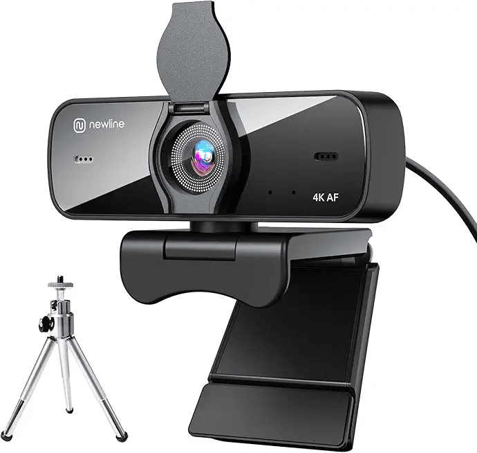 N newline 4k webcam for pc with 2 Microphones and Metall Tripod: Hero Images