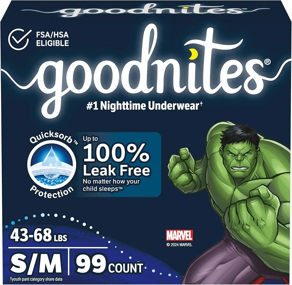 Goodnites Boys' Bedwetting Underwear: Hero Images